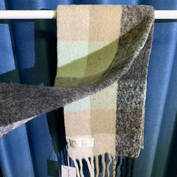 Acne Studios Mohair Check Scarf - Picture 4 of 7